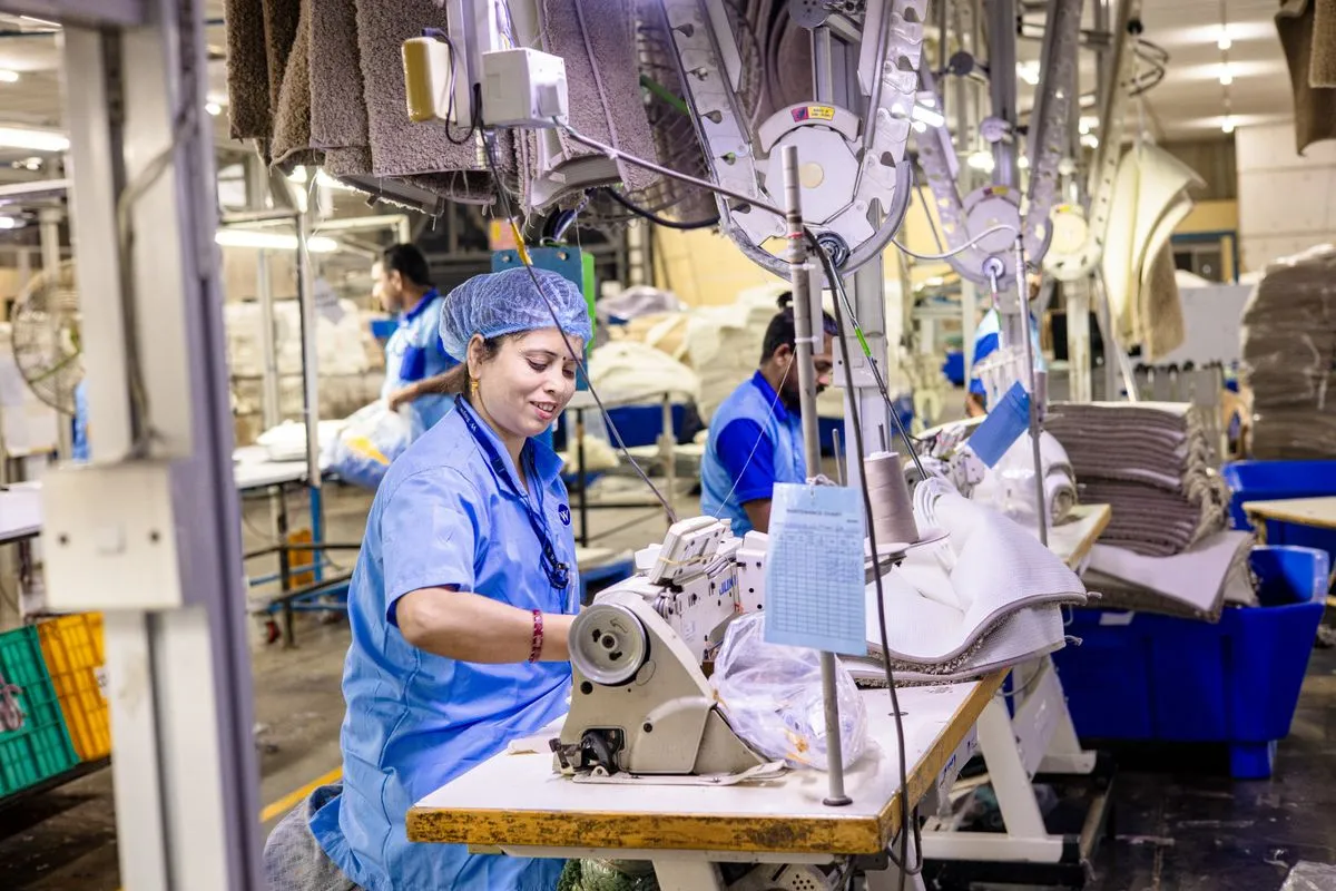 Production under way on the factory line