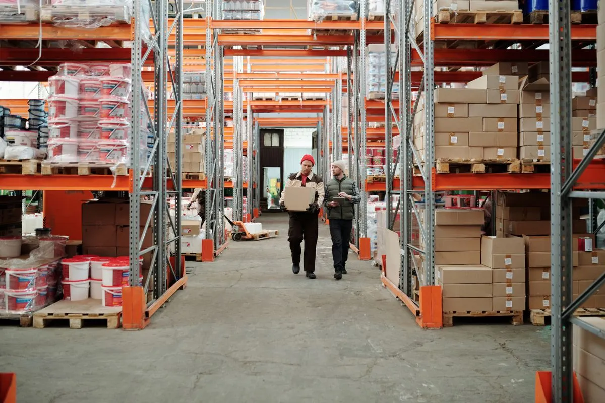 A wholesale distribution warehouse